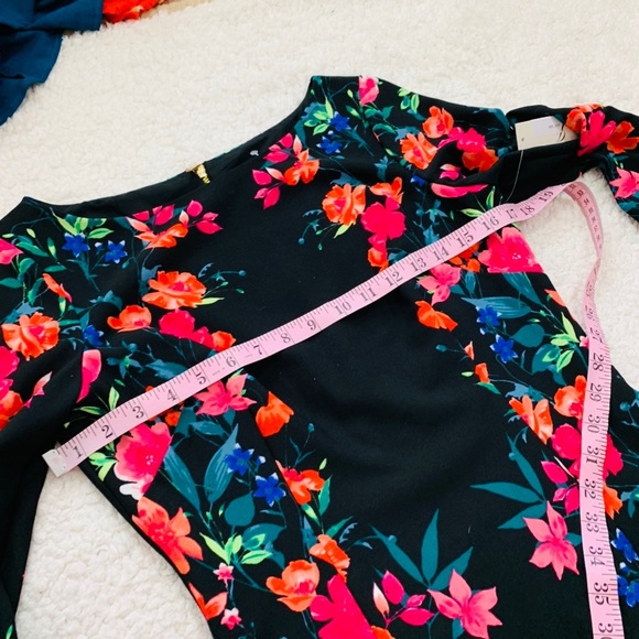 Eliza j vibrant floral crepe sheath dress - Picture 5 of 5